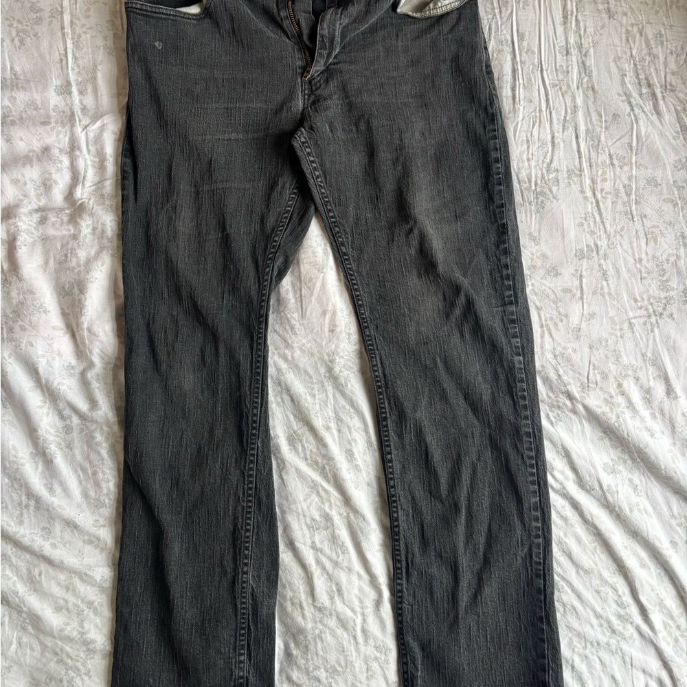 Levi's Men's Dark Gray Straight Jeans Size W36 L34